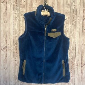 L.L. Bean Hi Pile Women’s Blue Vest Medium Gorpcore Outdoor